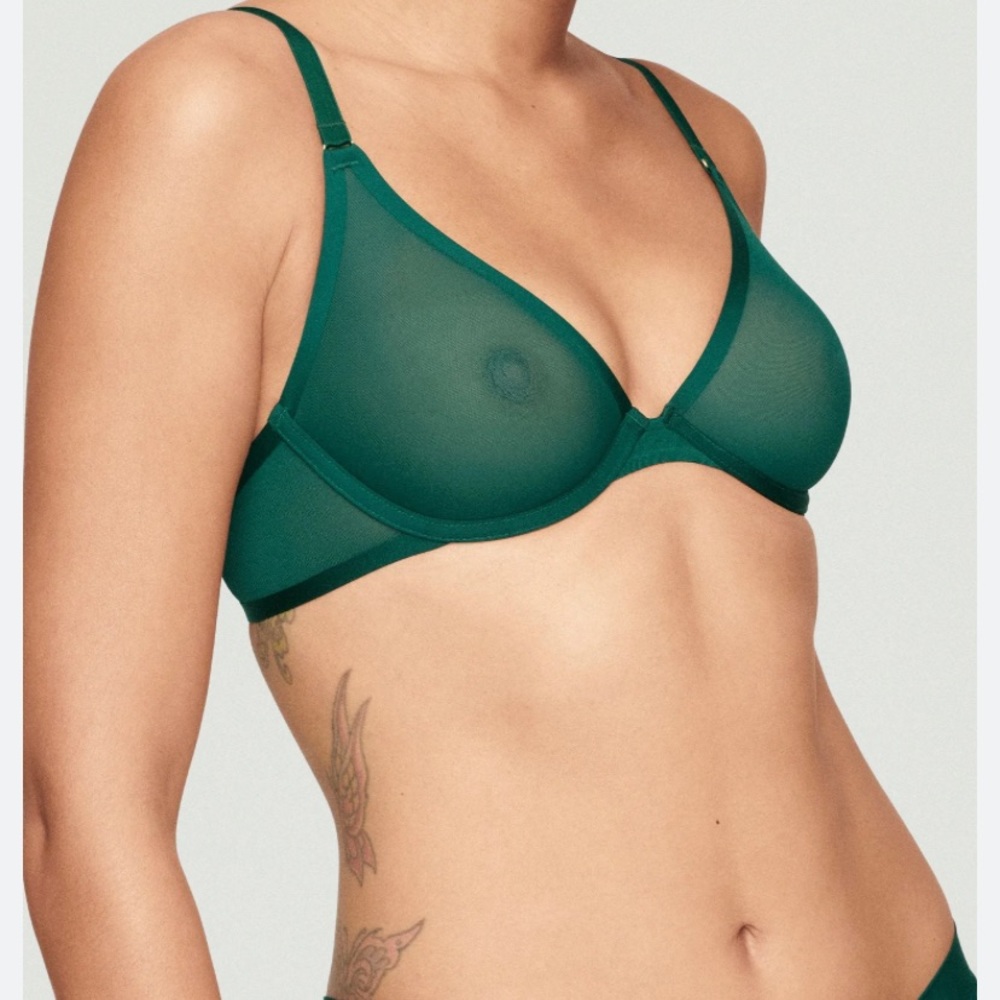 NWT Cuup The Plunge - Mesh, Emerald. Size 30B